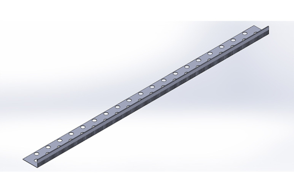 Kiesfangleiste L-Form Edelstahl 60 mm hoch 2,00 m lang