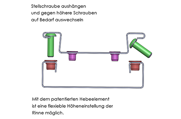 Hebespange Edelstahl 132/46