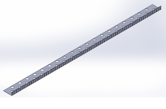 L-Leiste Edelstahl 40 mm hoch 2,00 m lang