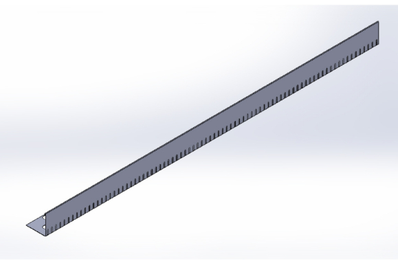 L-Leiste Edelstahl 120 mm hoch 2,00 m lang