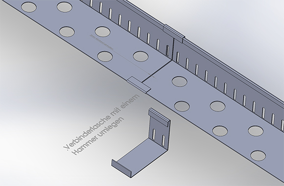 Verbinder L-Leiste Aluminium 40