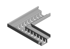 Ecke Grundelement verzinkt 100/46